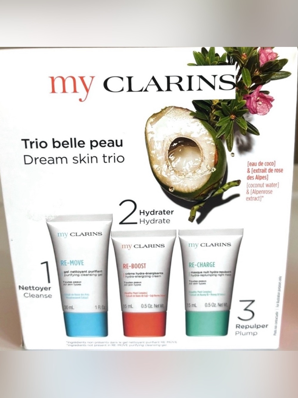 CLARINS Dream Skin SET—Cleansing gel, Cream & Night Mask